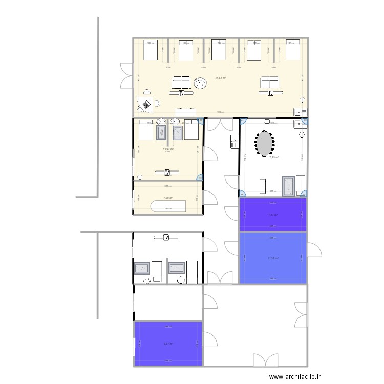 REHABILITATION 2. Plan de 7 pièces et 112 m2