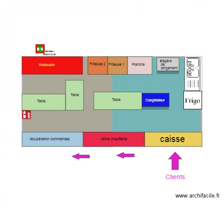 Stand JUST CHICKEN. Plan de 0 pièce et 0 m2