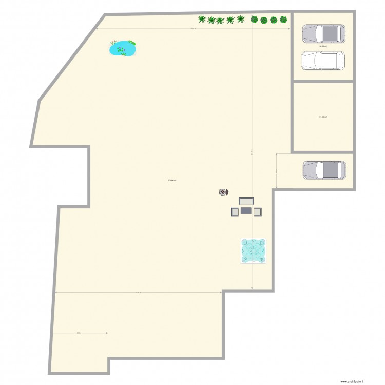 exterieur. Plan de 0 pièce et 0 m2