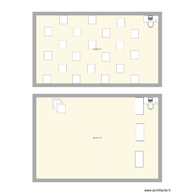 Plan de classe table individuelle . Plan de 