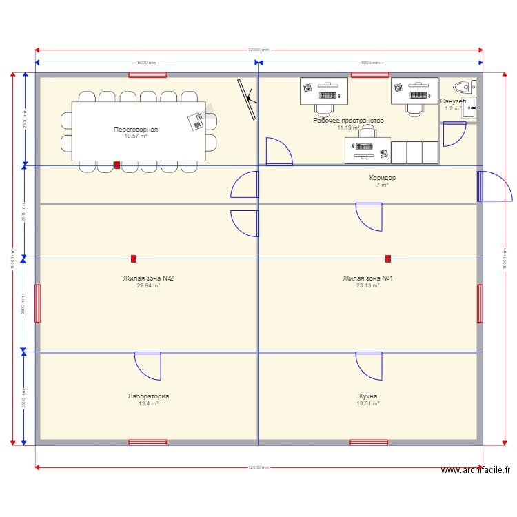Showroom. Plan de 0 pièce et 0 m2
