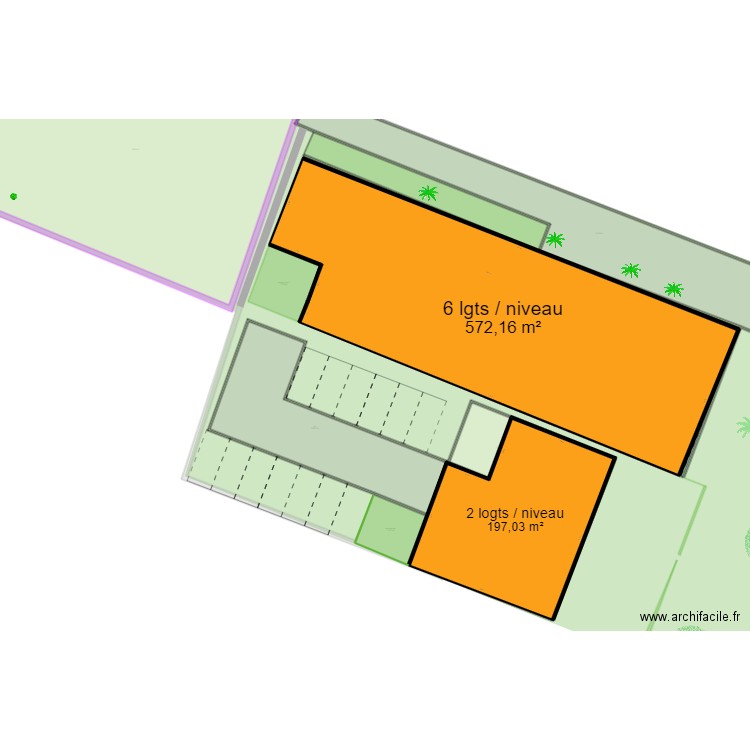 KE 367 . Plan de 12 pièces et 2540 m2