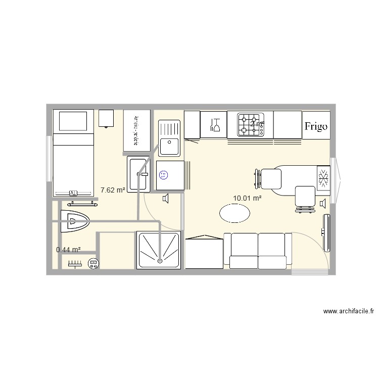 fred. Plan de 0 pièce et 0 m2