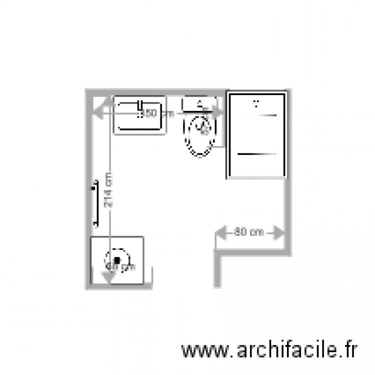 sdb gare. Plan de 0 pièce et 0 m2