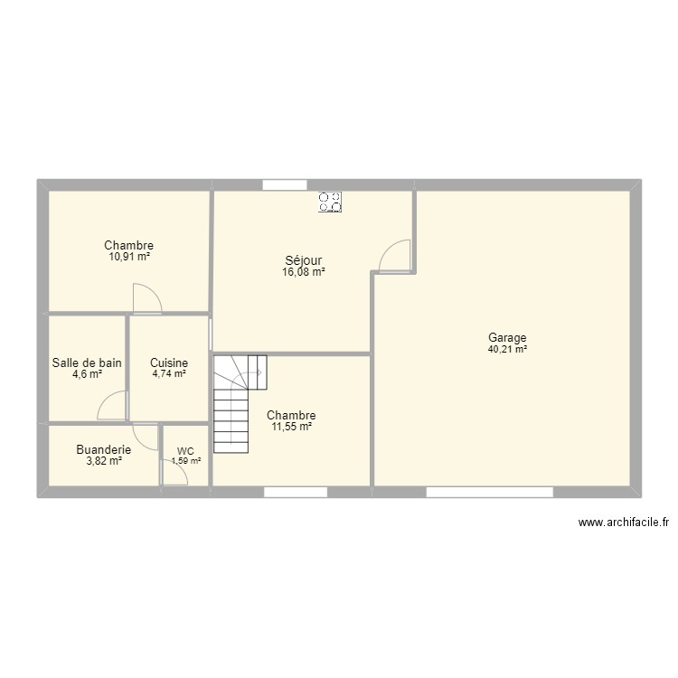 VANHOORNE. Plan de 10 pièces et 188 m2