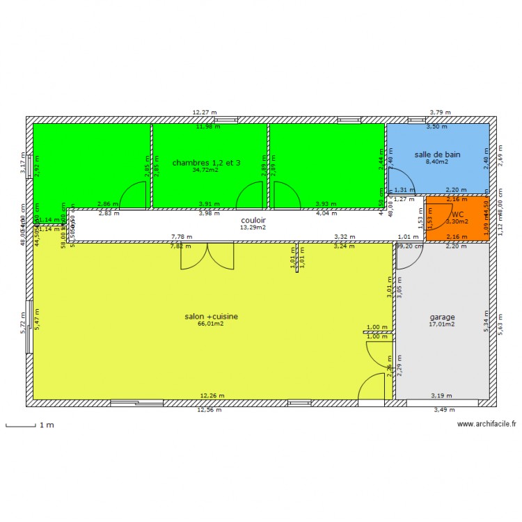 maison simple. Plan de 0 pièce et 0 m2