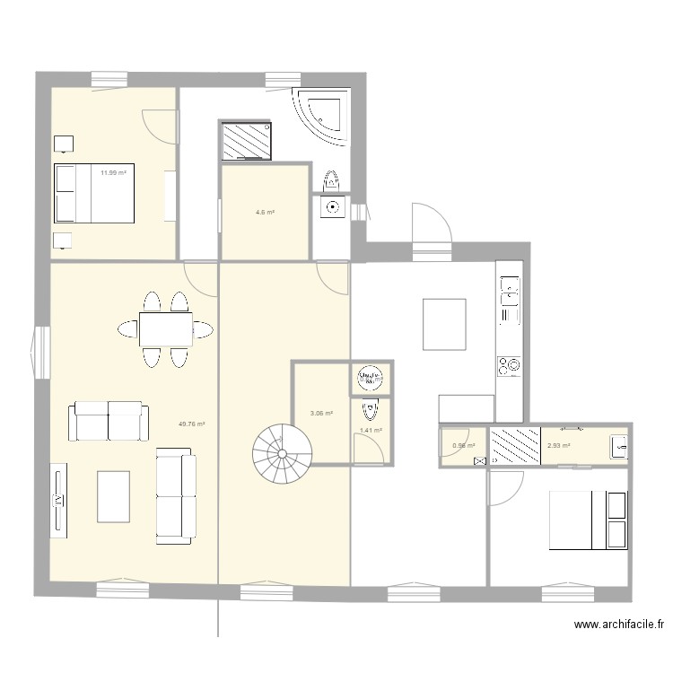 notre dame 5. Plan de 0 pièce et 0 m2