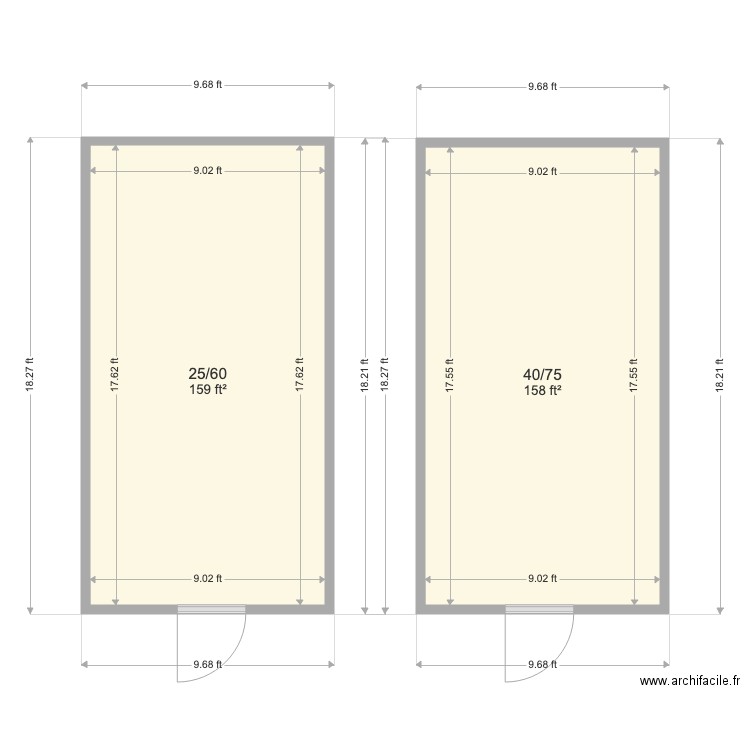 Corona. Plan de 0 pièce et 0 m2