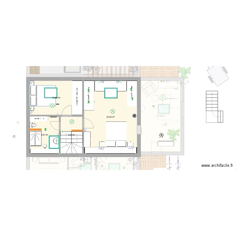 Route de Taillefer extérieur. Plan de 12 pièces et 158 m2