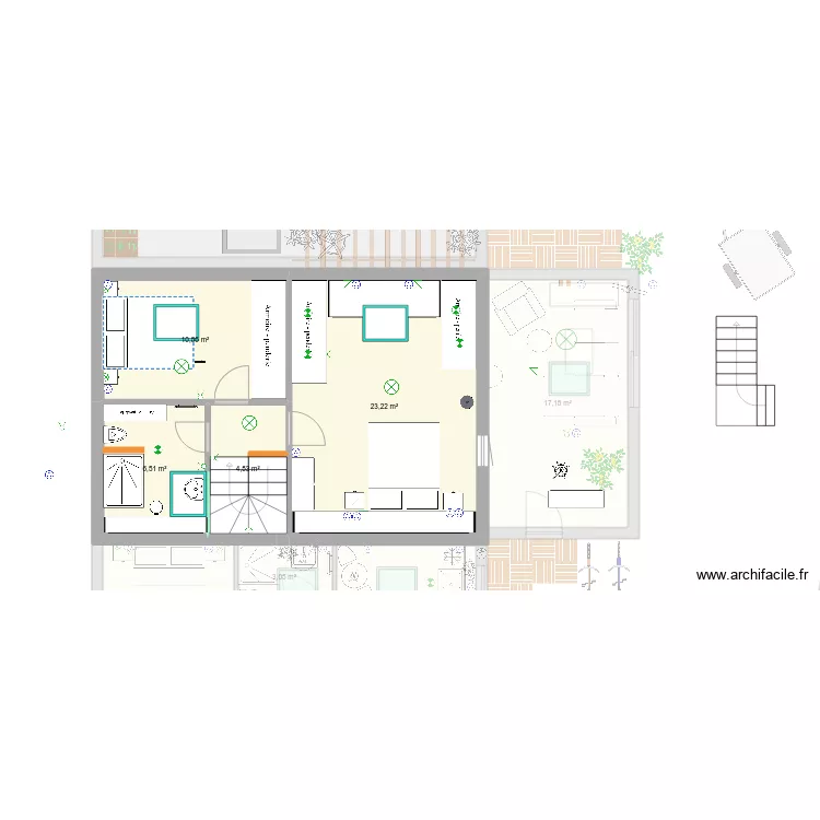 Route de Taillefer ext&eacute;rieur. Plan de 