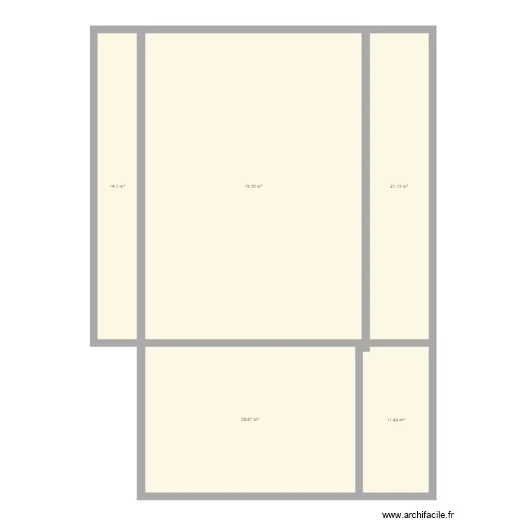 Plan de masse existant. Plan de 