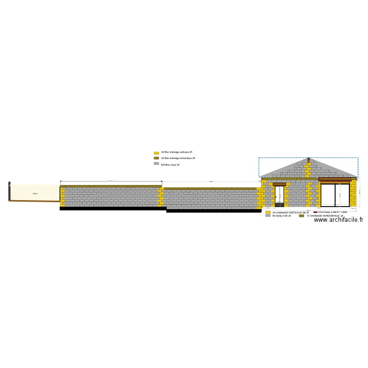 TERRAIN. Plan de 1 pièce et 8 m2