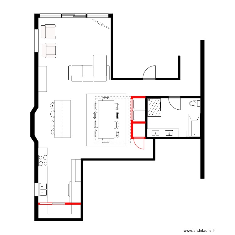 chainer. Plan de 0 pièce et 0 m2