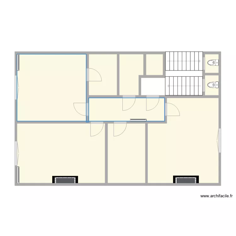 Plan Reine 3 &egrave;me &eacute;tage . Plan de 