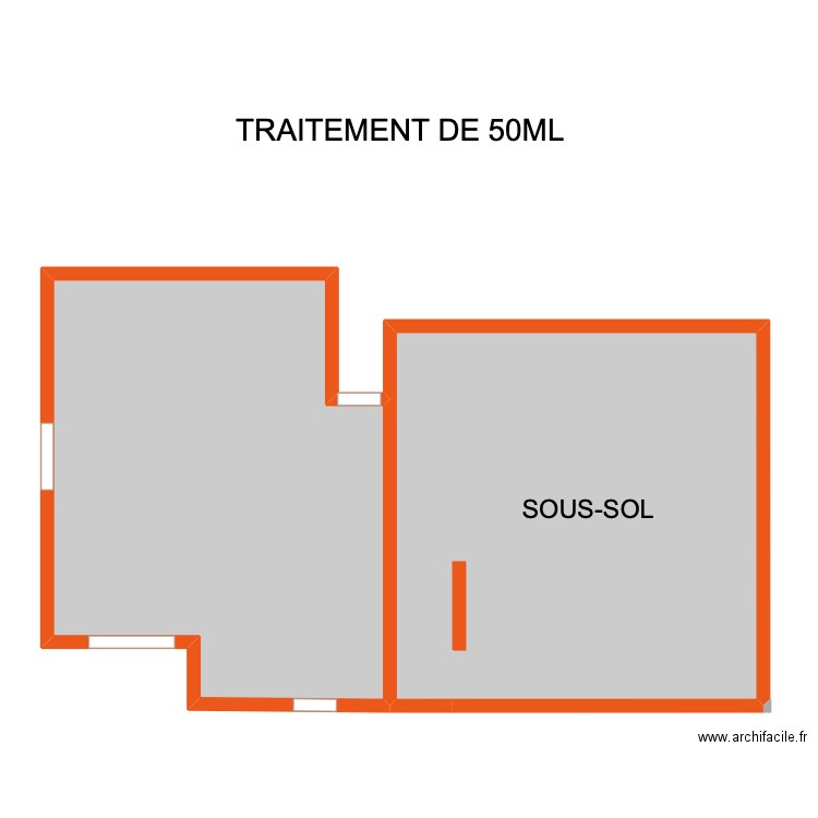 Zone BLANQUET. Plan de 2 pièces et 113 m2