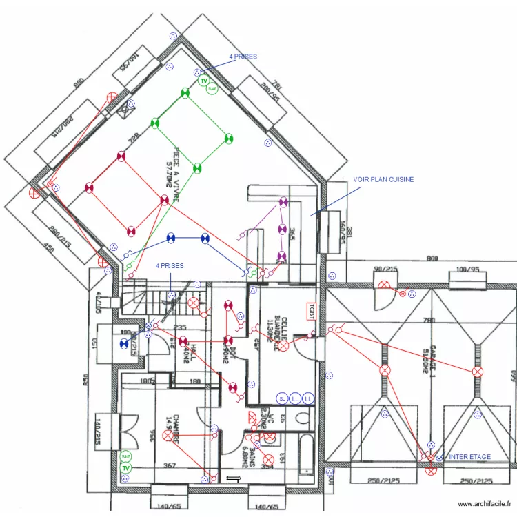 BRUNEL. Plan de 