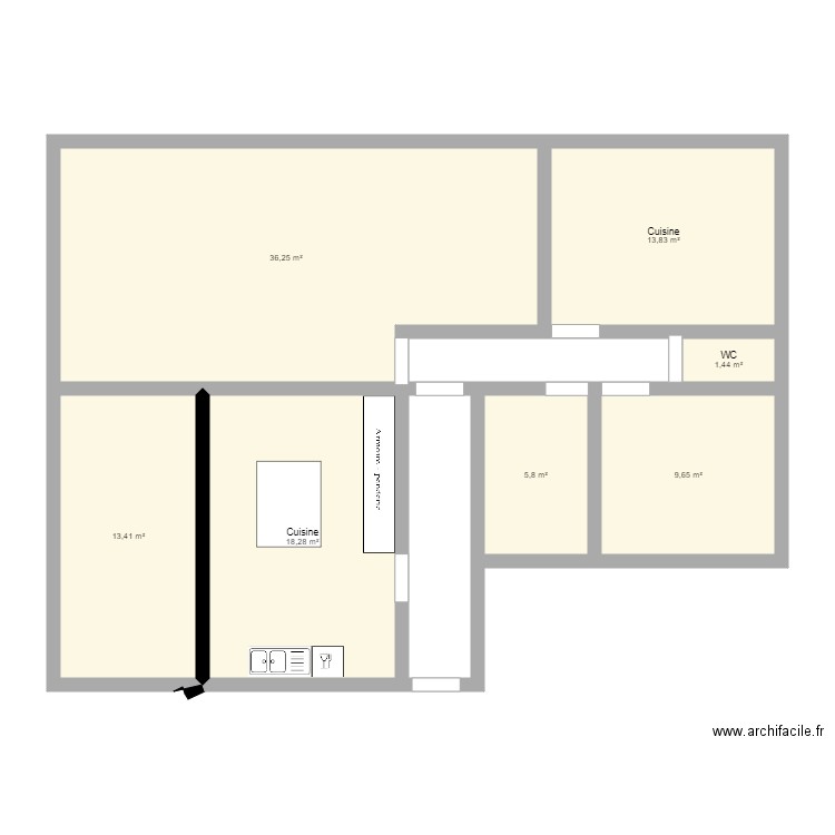 rdc. Plan de 0 pièce et 0 m2