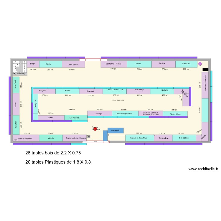 Plan hotte du père Noël vers2. Plan de 2 pièces et 206 m2