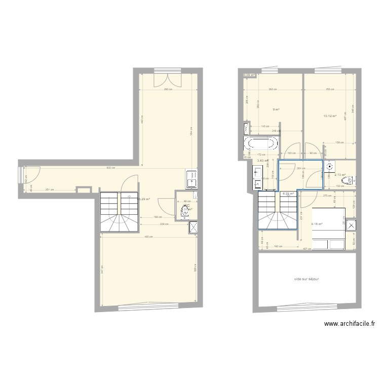 ArtMixDuplexAvecCotes4. Plan de 0 pièce et 0 m2