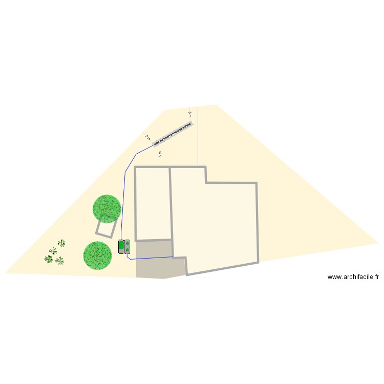 marce MARCHE. Plan de 3 pièces et 441 m2