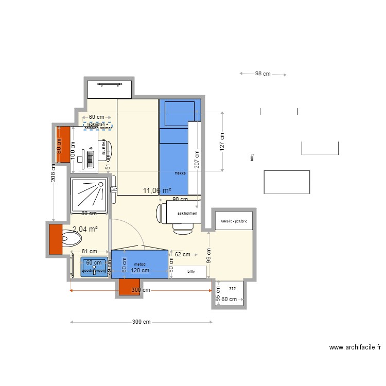 STUDIO ST LEGER 21 11 19 2034. Plan de 0 pièce et 0 m2