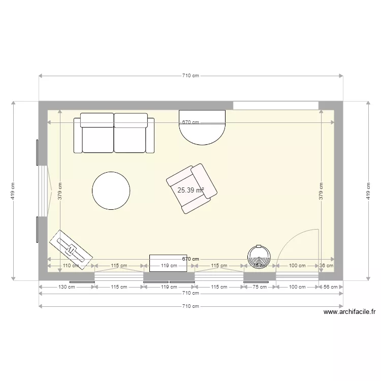 Disposition salon. Plan de Disposition salon. Plan de
