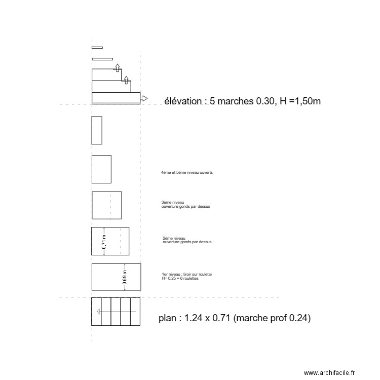 escalier Coat. Plan de 0 pièce et 0 m2