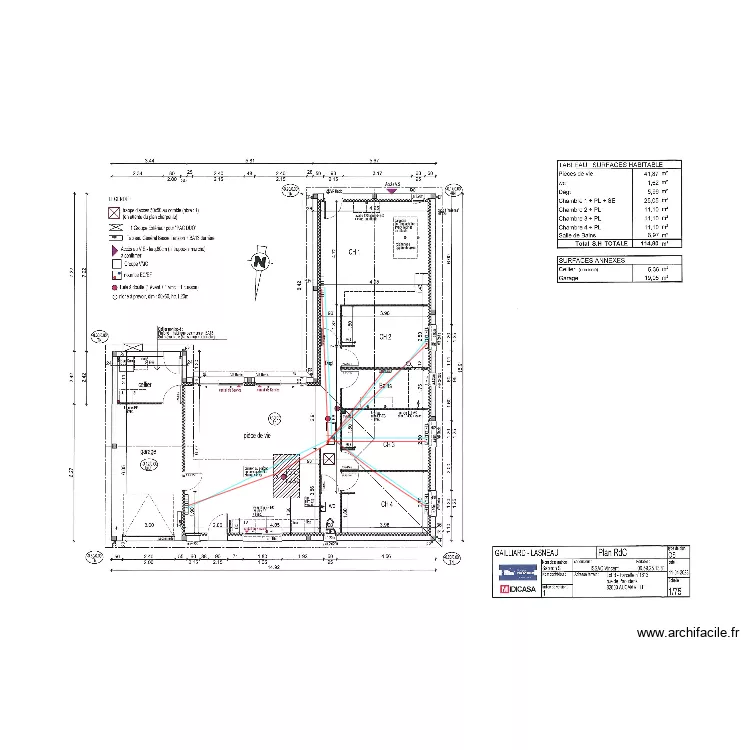 GAILLIARD LASNEAU CHAUFFAGE. Plan de 