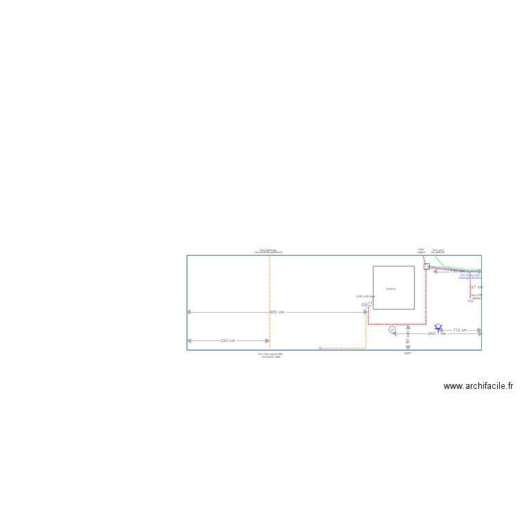 Travaux électriques Façade Nord. Plan de 0 pièce et 0 m2