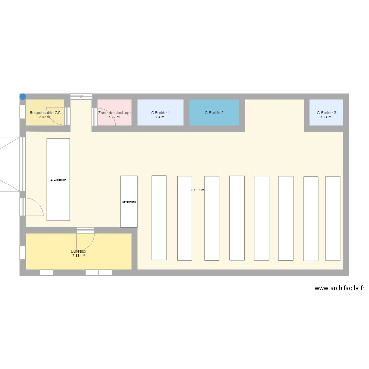 Entrepot 1. Plan de 0 pièce et 0 m2