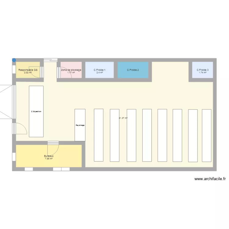 Entrepot 1. Plan de 