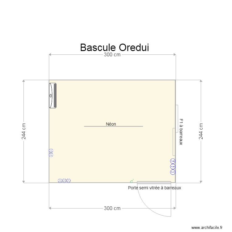 Bascule Oredui. Plan de 0 pièce et 0 m2