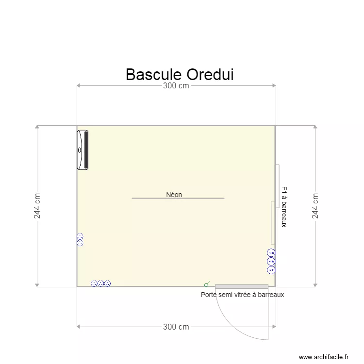Bascule Oredui. Plan de 