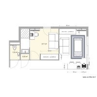 mezzanine avec chambre