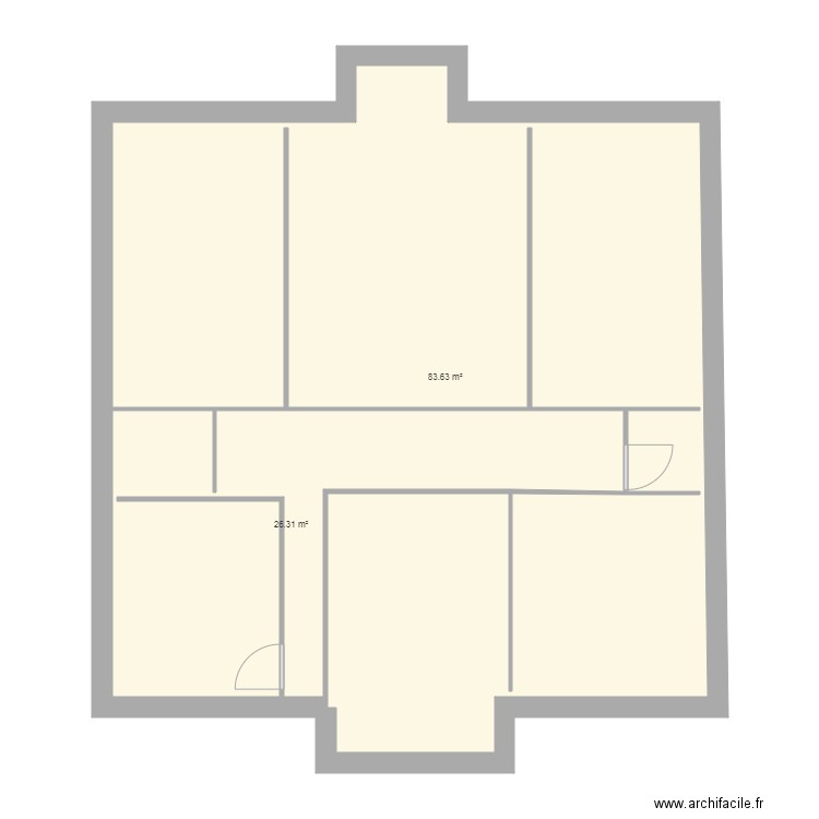 etage. Plan de 0 pièce et 0 m2