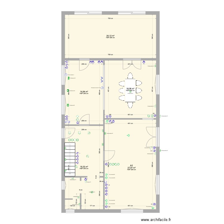 Agnes Nath Home Electrique. Plan de 5 pièces et 104 m2