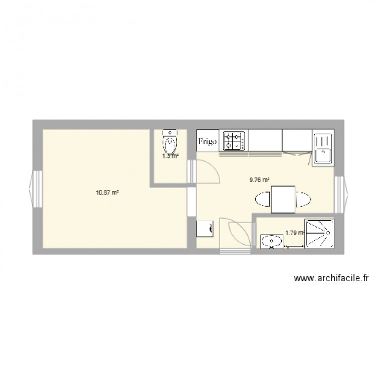 Appartement D3 rénové. Plan de 0 pièce et 0 m2