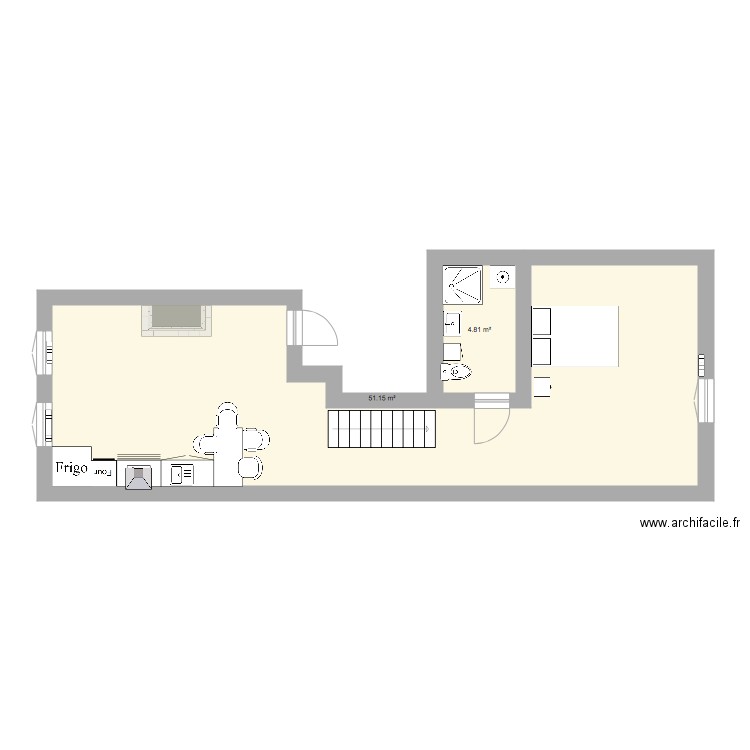 T2 3em etage . Plan de 0 pièce et 0 m2