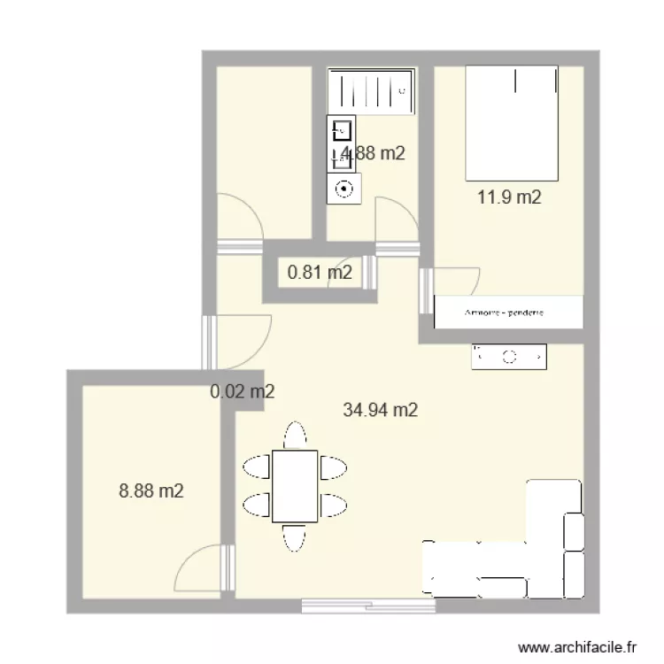 plan appart. Plan de 