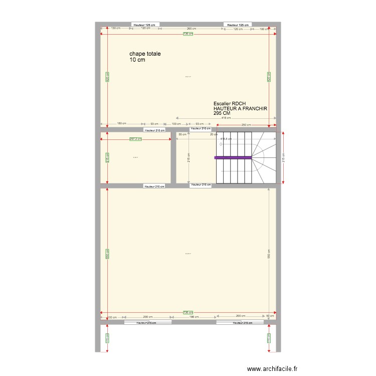 1er etage LOT B gros oeuvre  04 12 2019. Plan de 0 pièce et 0 m2