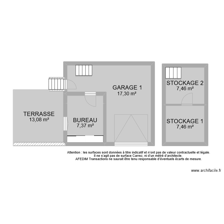 BI 10184 ANNEXES. Plan de 6 pièces et 60 m2