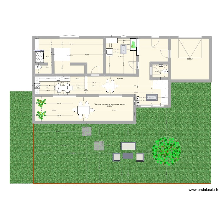 Plan construction maison 80m2. Plan de 0 pièce et 0 m2