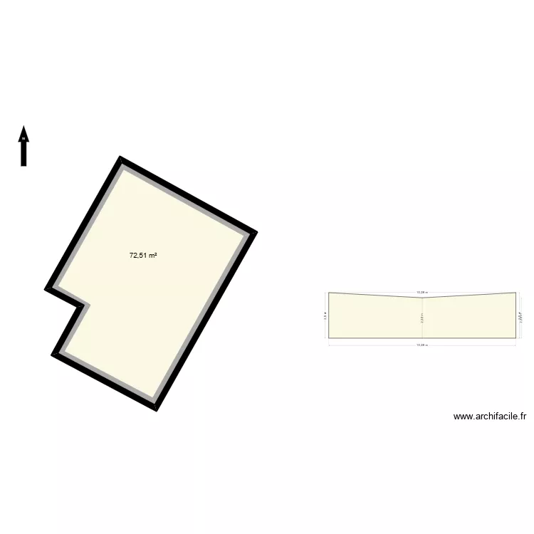 Plan de masse. Plan de 2  et 154 m²