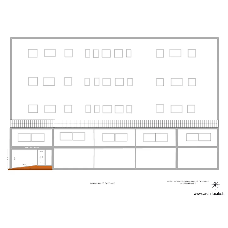 PLAN DE FACADE APRES. Plan de PLAN DE FACADE APRES. Plan de