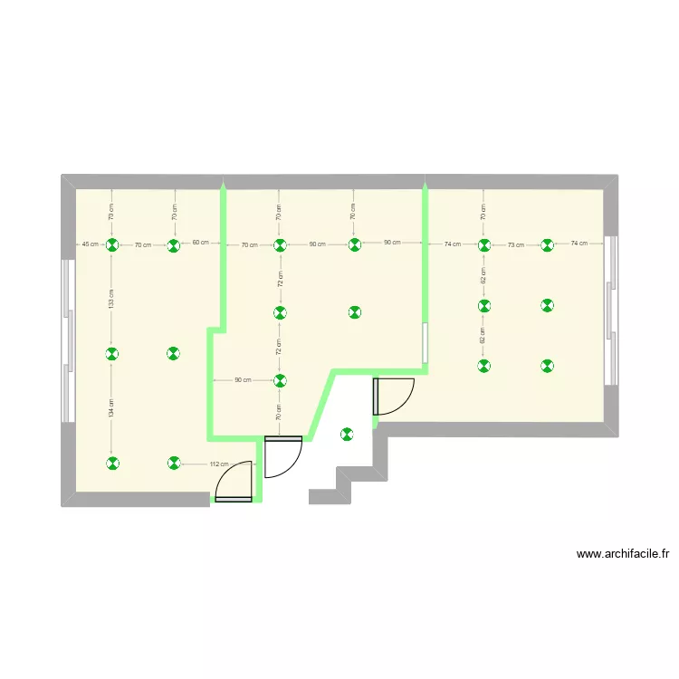 Plan V4 &eacute;lectricit&eacute;. Plan de 