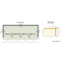abri 12,2 x 4,2 ext - 11,8 x 4 int