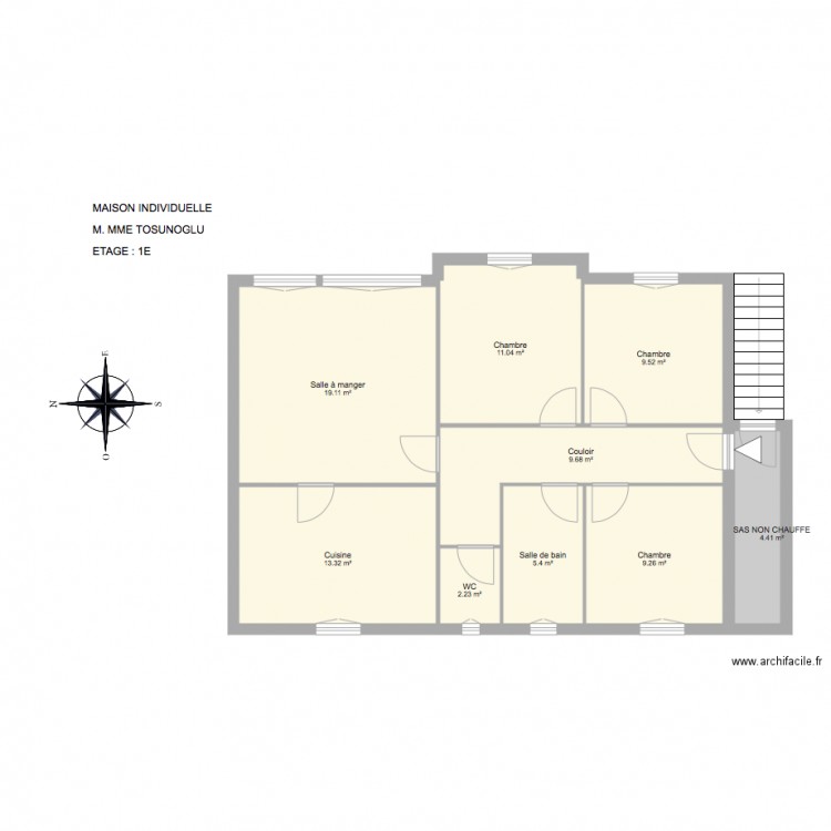 TOSUNOGLU  SAVIGNEUX. Plan de 0 pièce et 0 m2