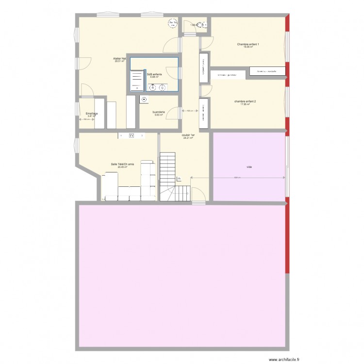 Grange SJS v11 1 étage. Plan de 0 pièce et 0 m2