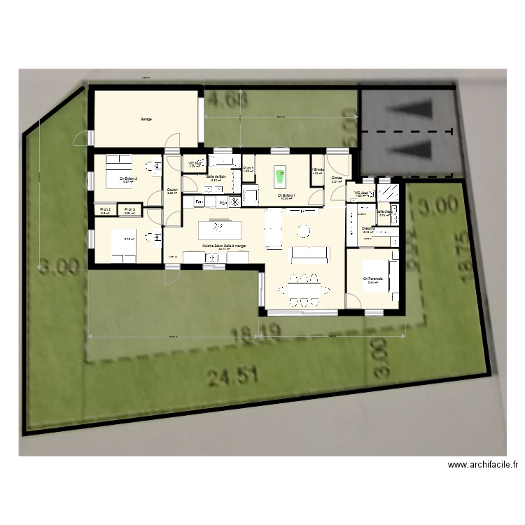 Lot 29 bis plein pied . Plan de 0 pièce et 0 m2