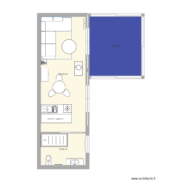 Maison Vaux sur mer extention projet 2. Plan de 0 pièce et 0 m2